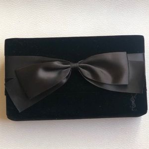YSL Black Velvet Clutch